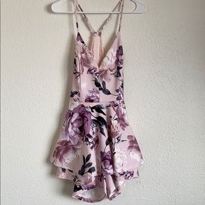 Floral dress.
